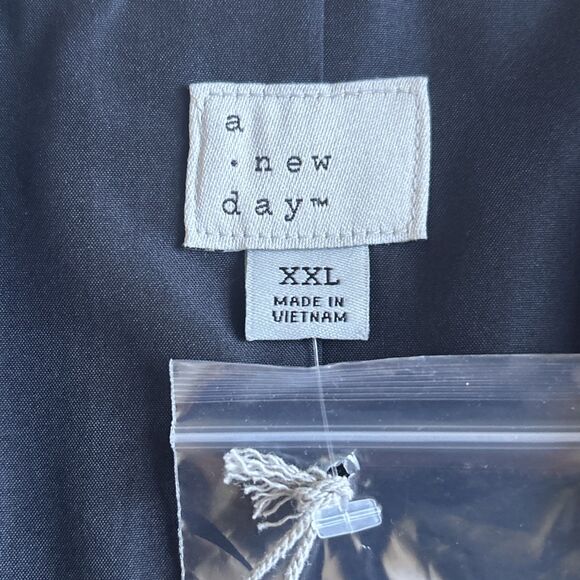 NWT A New Day Long Windowpane Black And Grey One Button Blazer XXL - Picture 6 of 11